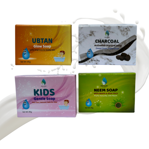 Complete Herbal Set- Ubtan + Neem + Charcoal + Kids Gentle Soap