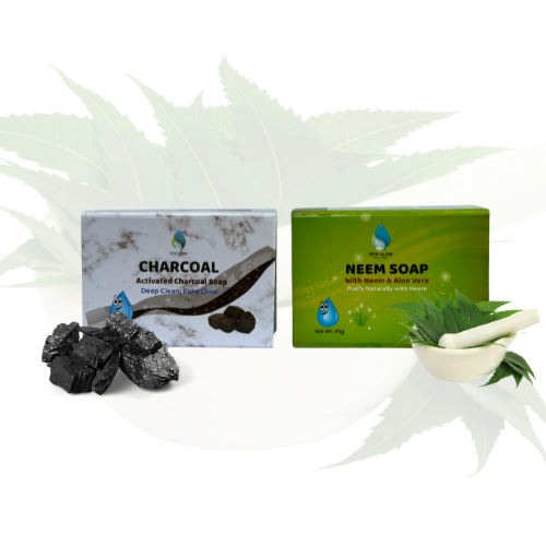 Detox duo- Charcoal Soap + Neem & Aloe Vera Soap